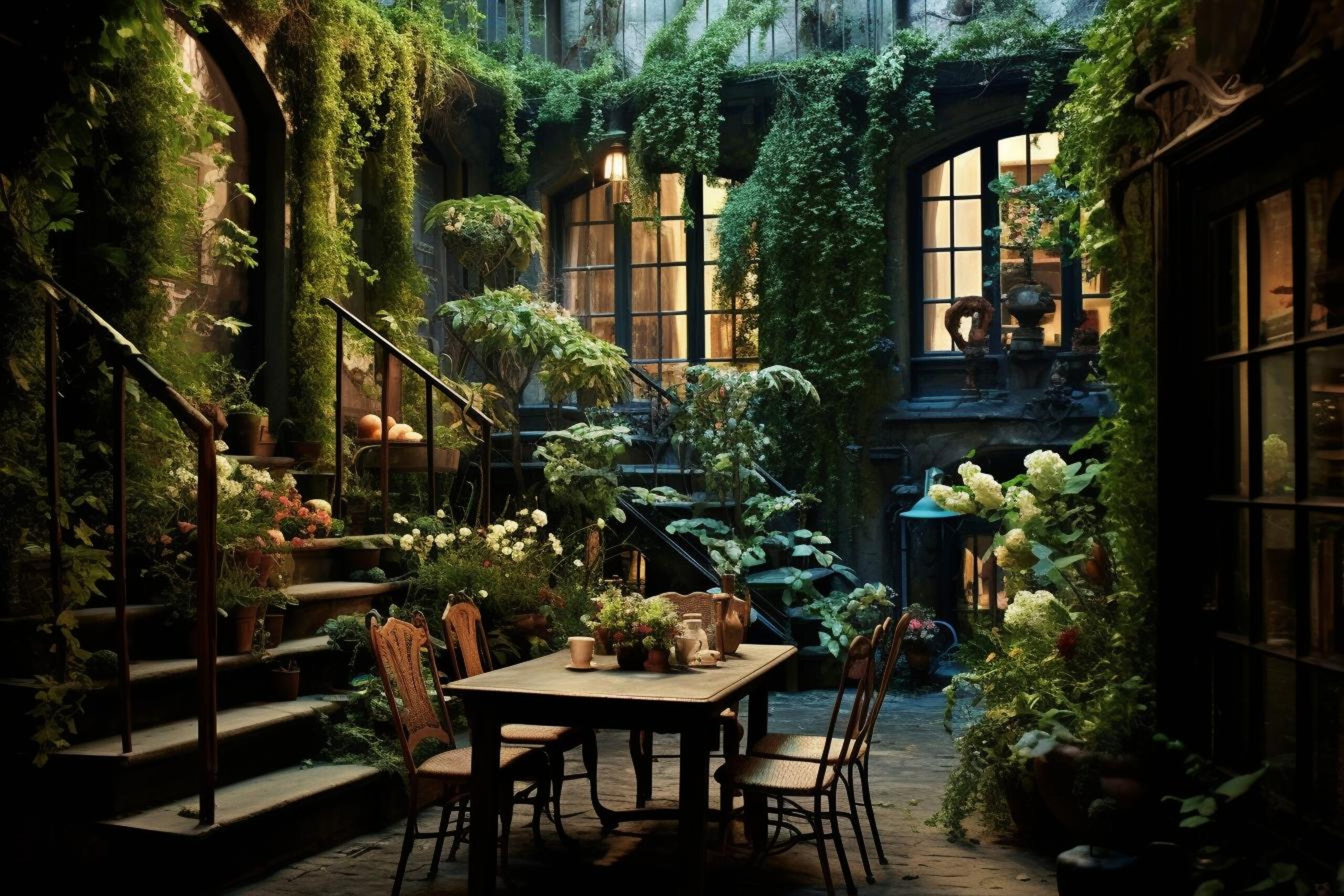 urban-garden-with-lush-greenery-natural-environment-urban-landscape-background